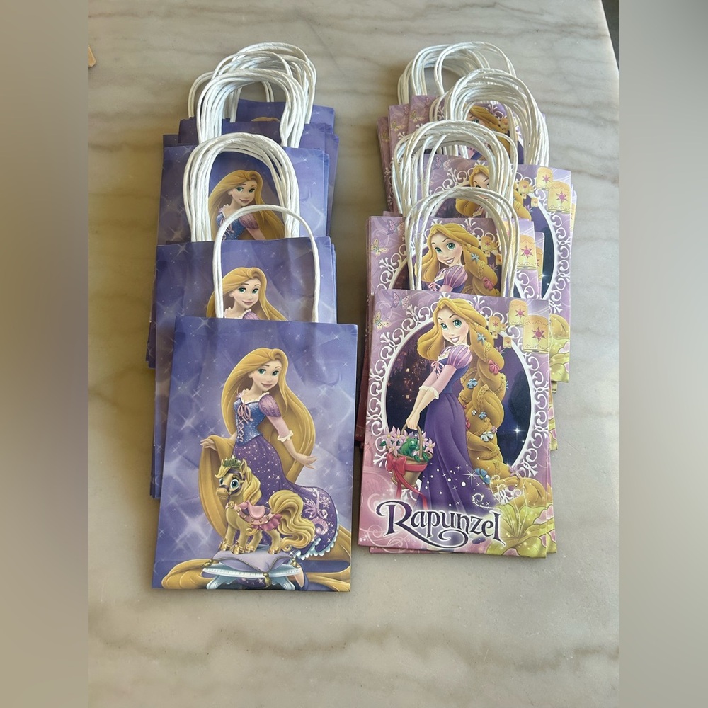 Bulk 46 Disney Rapunzel Tangled Party Favor Bags Princess Goodie Bags New